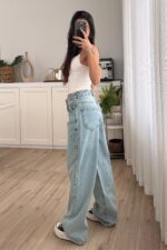 Lf Geniş Paça Yıkamalı Jean - Görsel 4