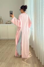 Yırtmaçlı Tasarım Tunik Pembe - Görsel 3