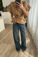 Sonik Wide Leg Dark Mavi Jean - Görsel 2