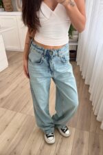 Lf Geniş Paça Yıkamalı Jean - Görsel 2