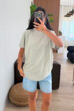 Mad Oversize Tişört Gri Melanj - Görsel 2